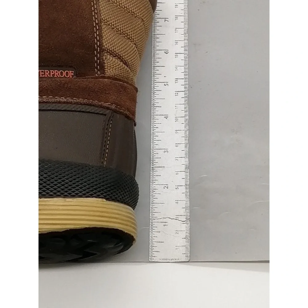 Nortiv8 Boots Mens Brown 9 Hiking Winter Duck Shoe Leather Waterproof 170390-M